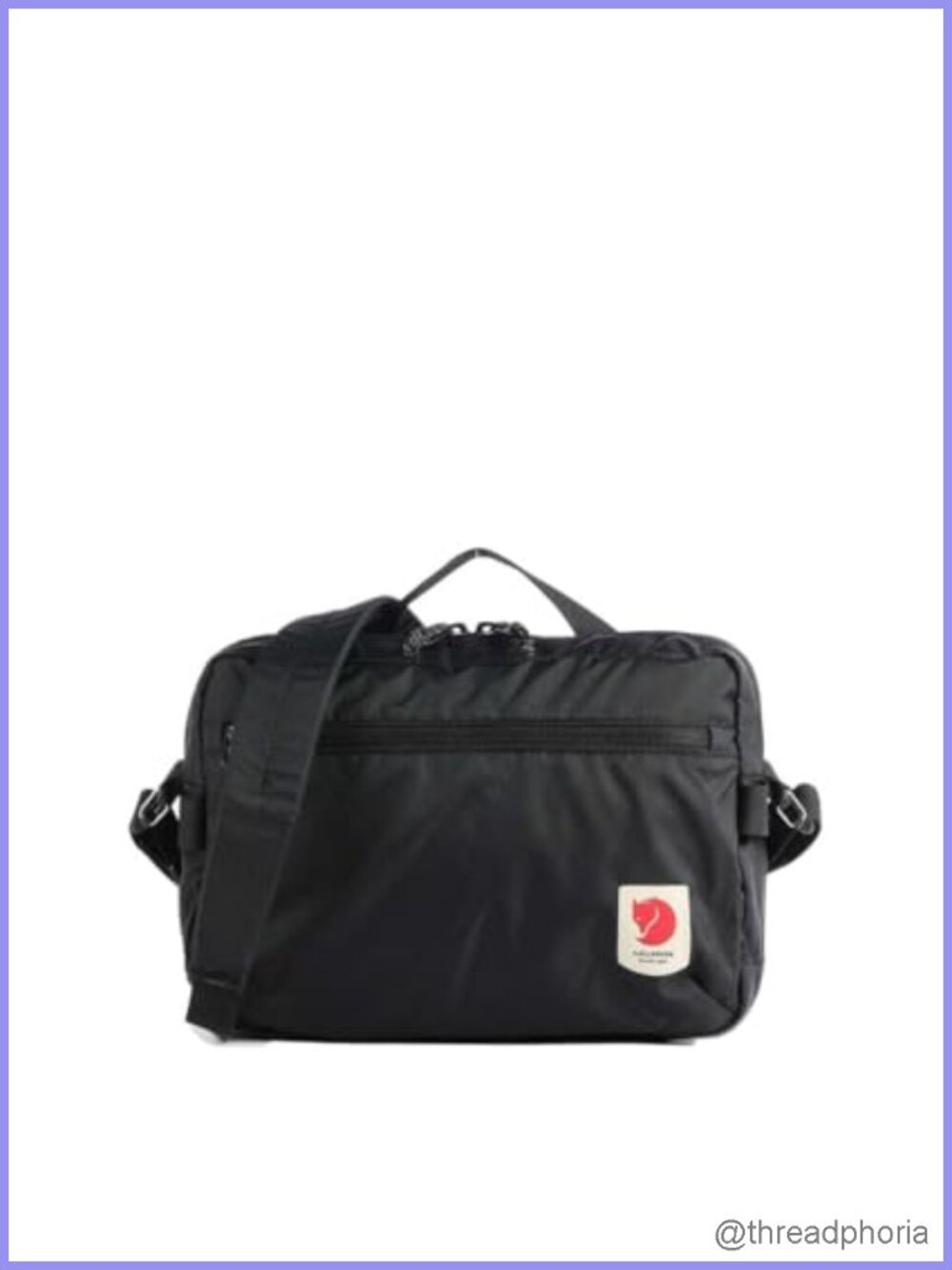 Packable 3L Crossbody Bag Recycled Polyamide Padded Strap Adjustable Detachable